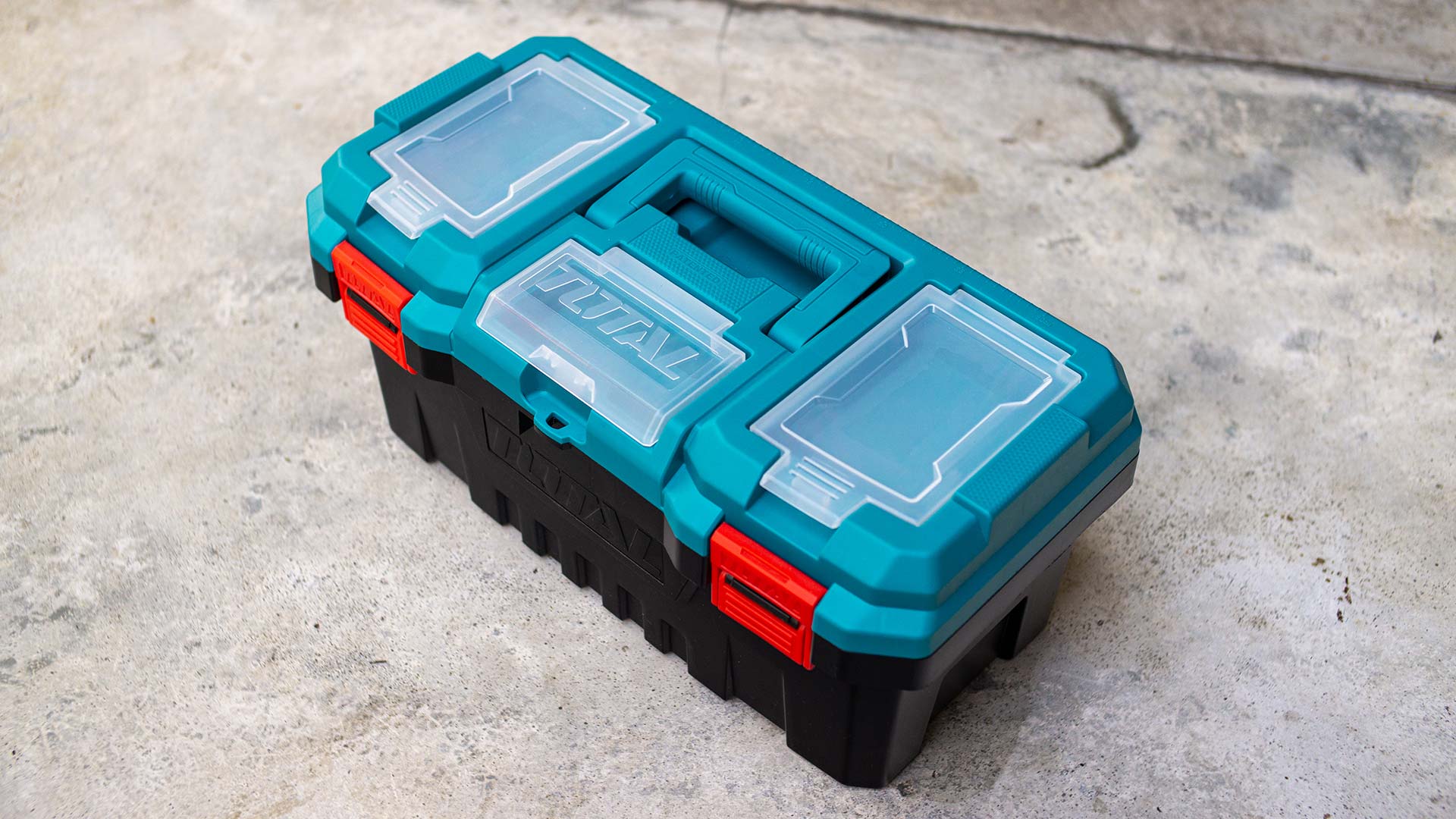 TOTAL Plastic Tool Box, 17" & 20", PP Material, High-Strength Handle, With Tray | Models: TPBX0171 | TPBX0201_img_1