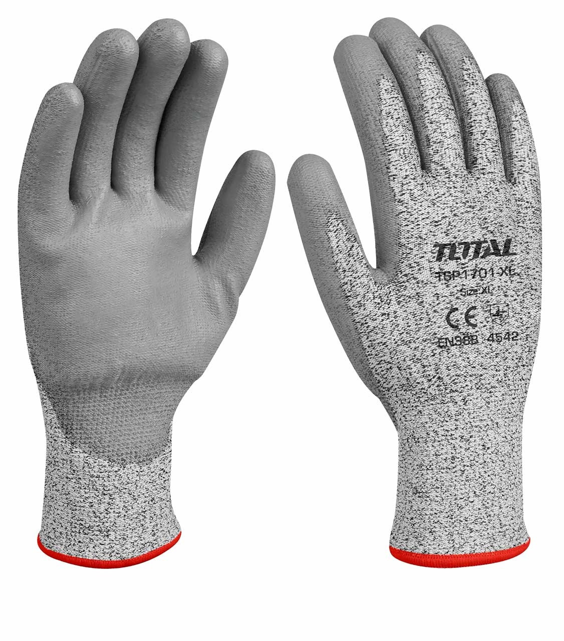 TOTAL TSP1702-XL Cut Resistance Gloves, EN388 4X43C, PU & HPPE, Anti-Static, Industrial | Model: TSP1702-XL_img_3