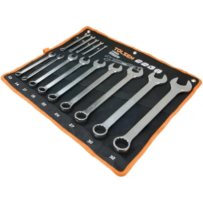 TOLSEN 15889 14Pcs Combination Spanner Set | Chrome Plated | Satin Finish | DIN3113 | Sizes 6-32mm | Model: 15889_img_8