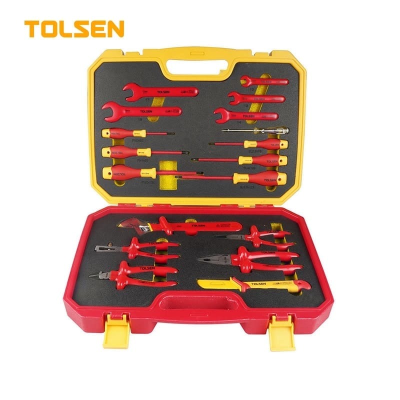 TOLSEN V83718 18Pcs Insulated Hand Tools Set | 1000V VDE/GS Certified | EN60900 | Premium | Model: V83718