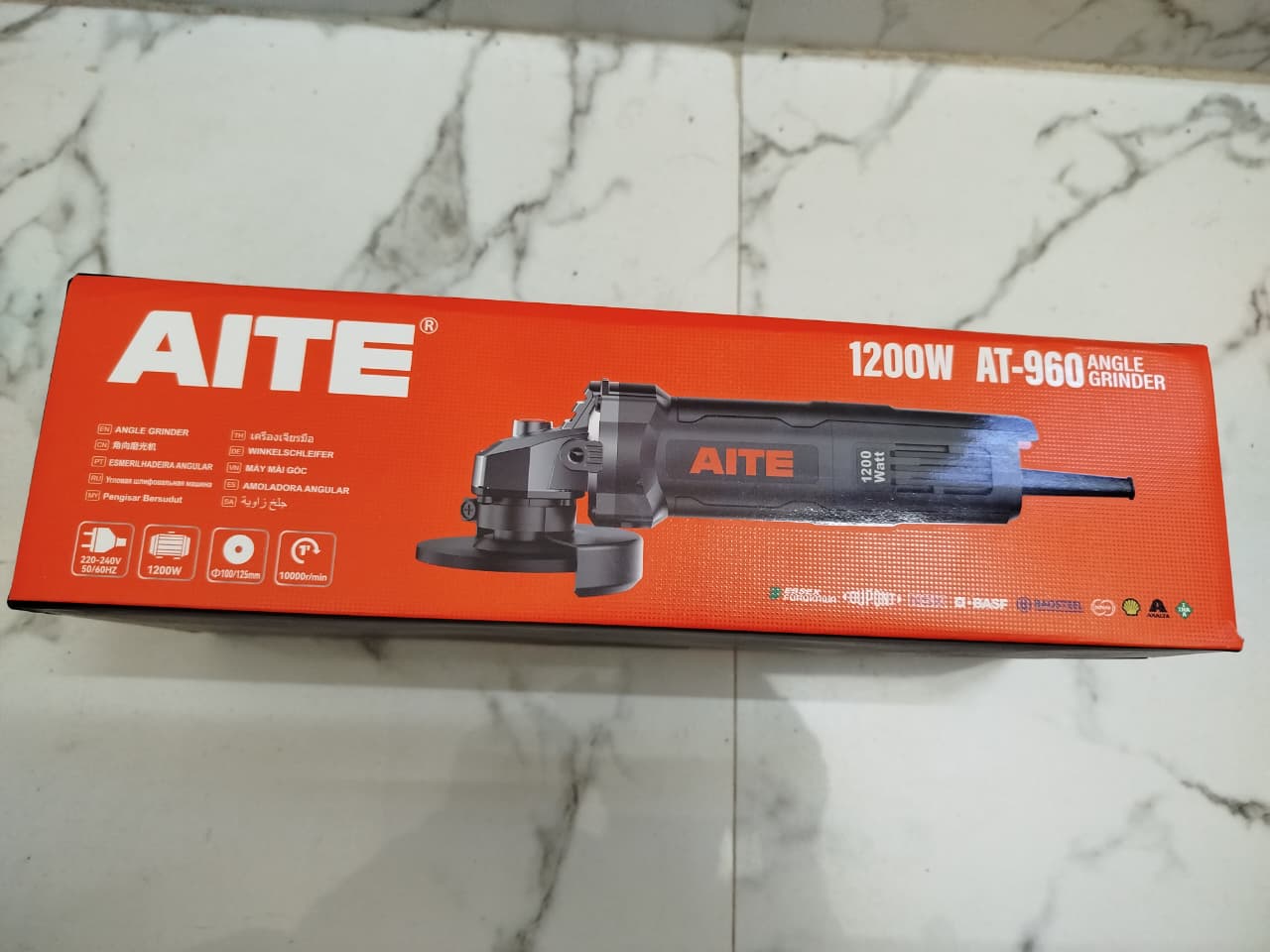 AITE 4" Angel Grinder, 1200W, 100mm, Back switch, paper box; Model: AT960_img_3