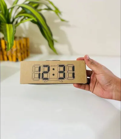 3D LED Digital Wall Alarm Clock_img_2