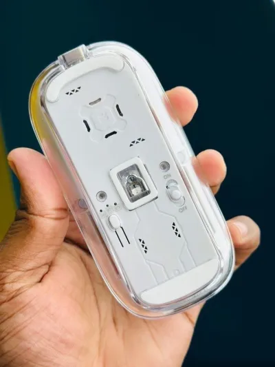 Transparent Crystal Wireless Mouse (Gray)_img_1