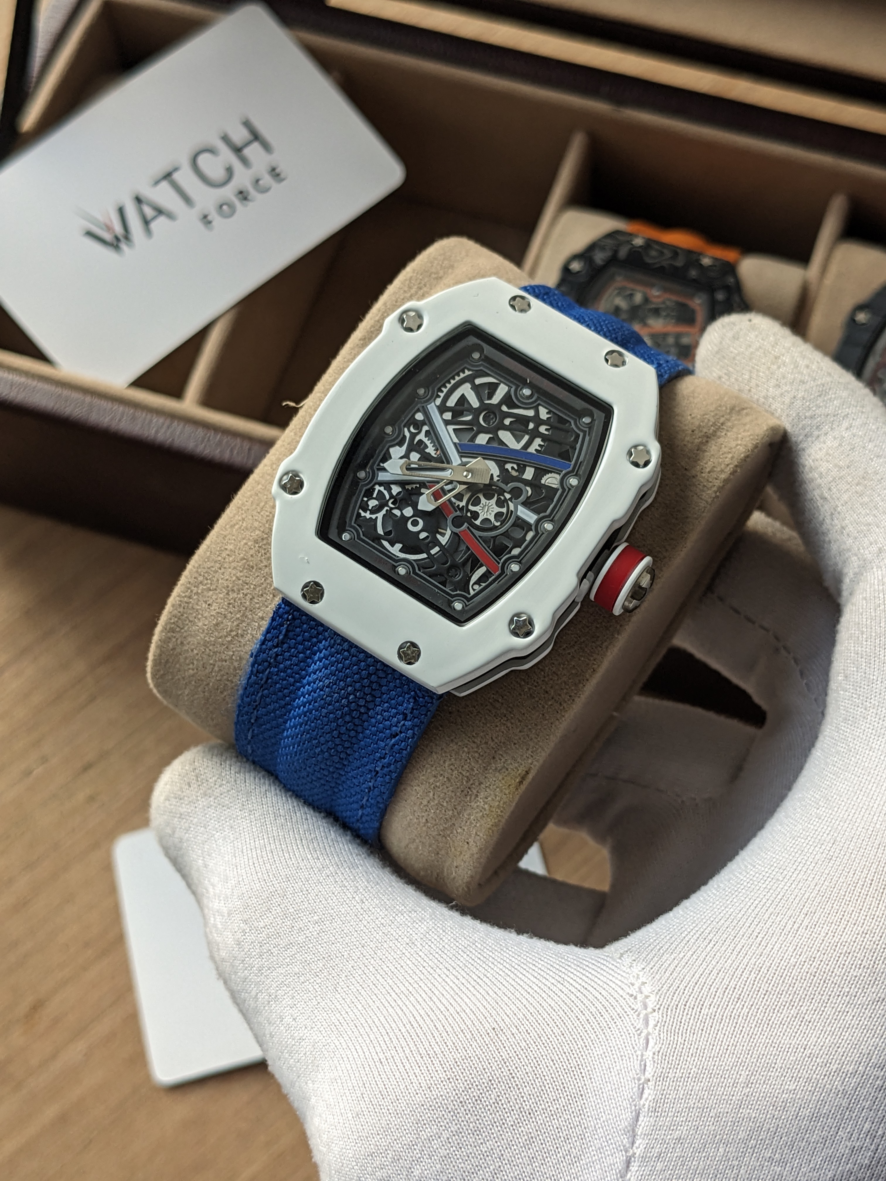 RM White & Blue Quartz Watch_img_1