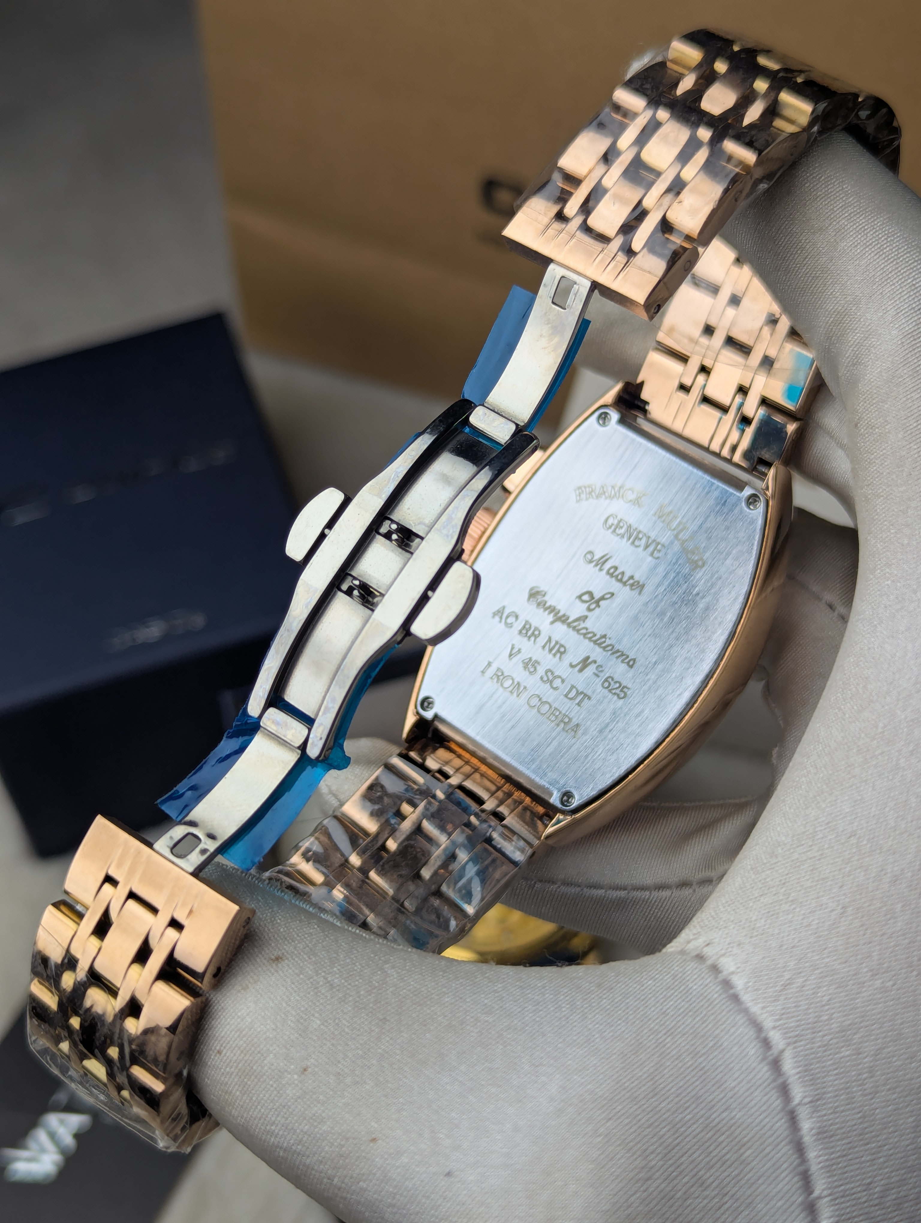 Frank Muller Chain Rose Gold Chronograph Watch thumbnail 5