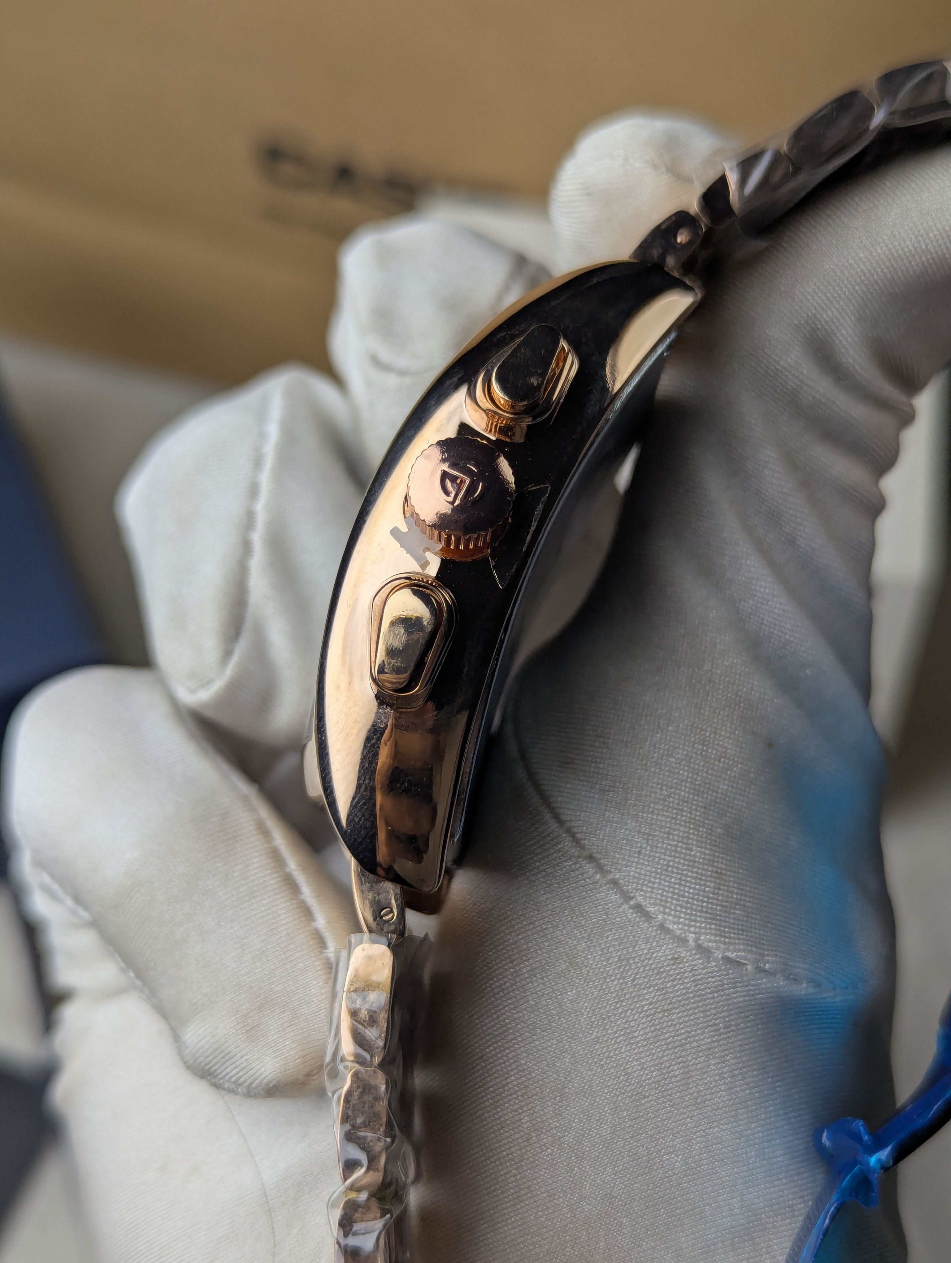 Frank Muller Chain Rose Gold Chronograph Watch thumbnail 3