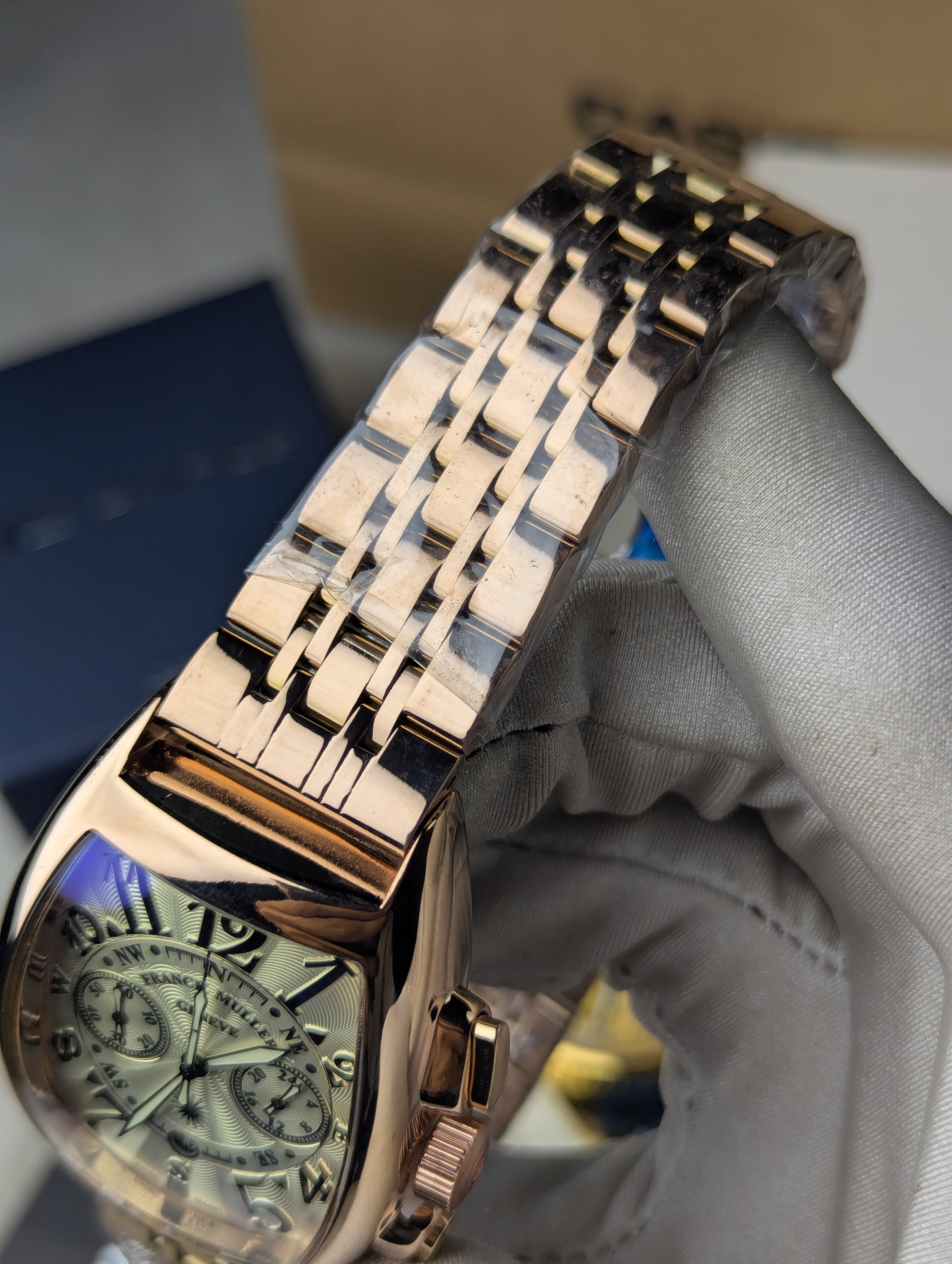 Frank Muller Chain Rose Gold Chronograph Watch thumbnail 6
