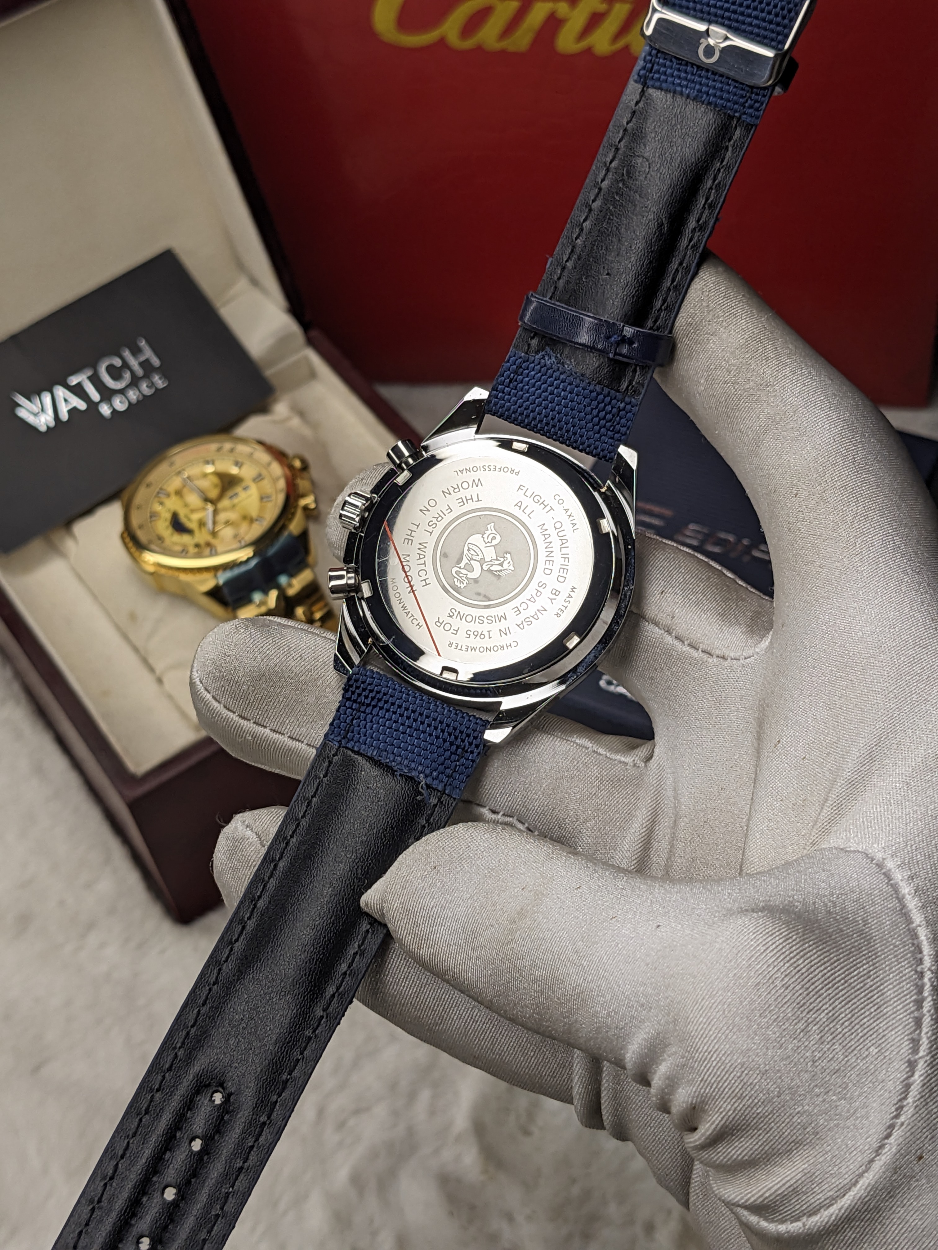 Omega Speedmaster Chronograph Strap Watch_img_4