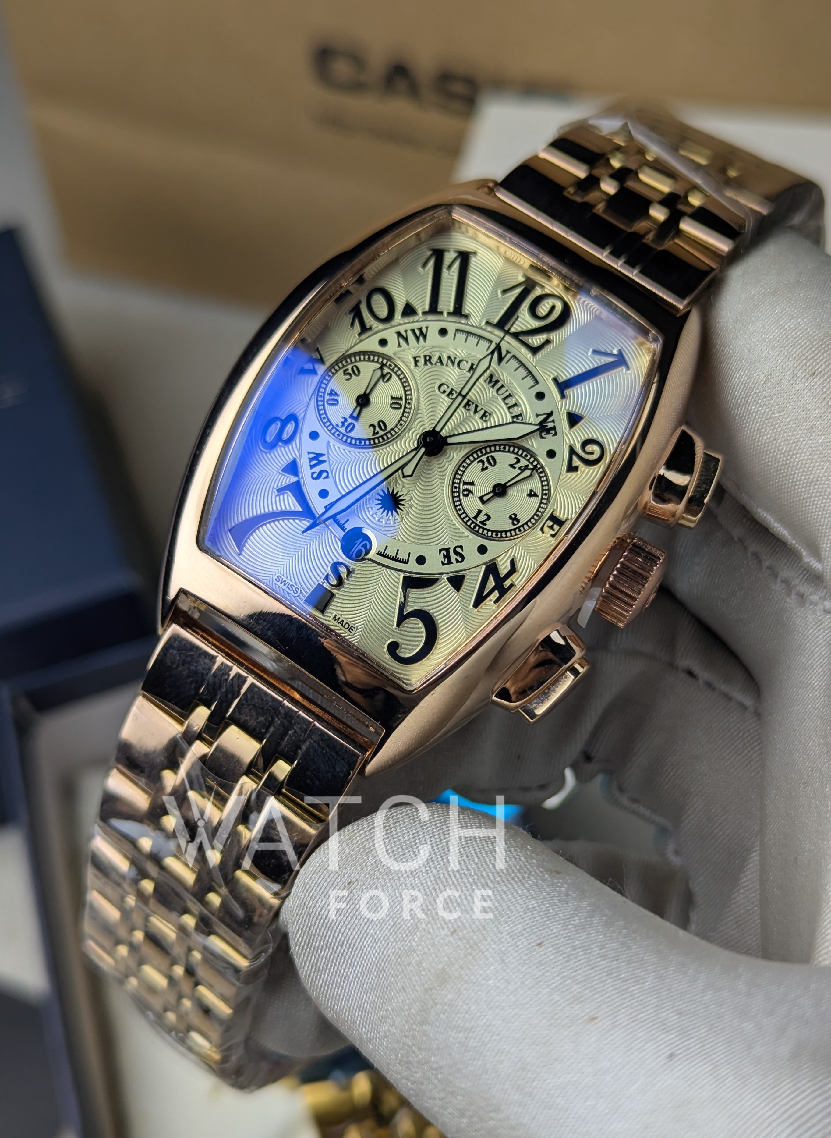 Frank Muller Chain Rose Gold Chronograph Watch thumbnail 2