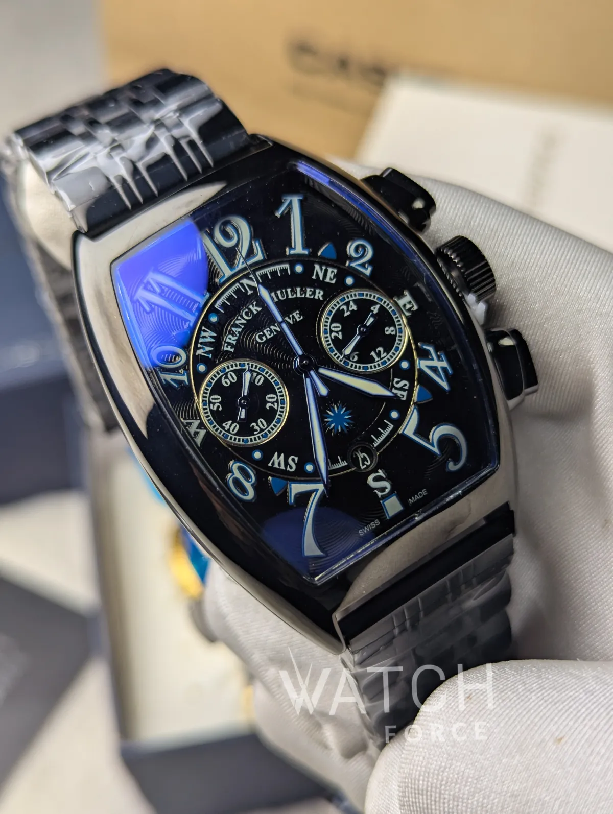 Frank Muller Chain Black Chronograph Watch