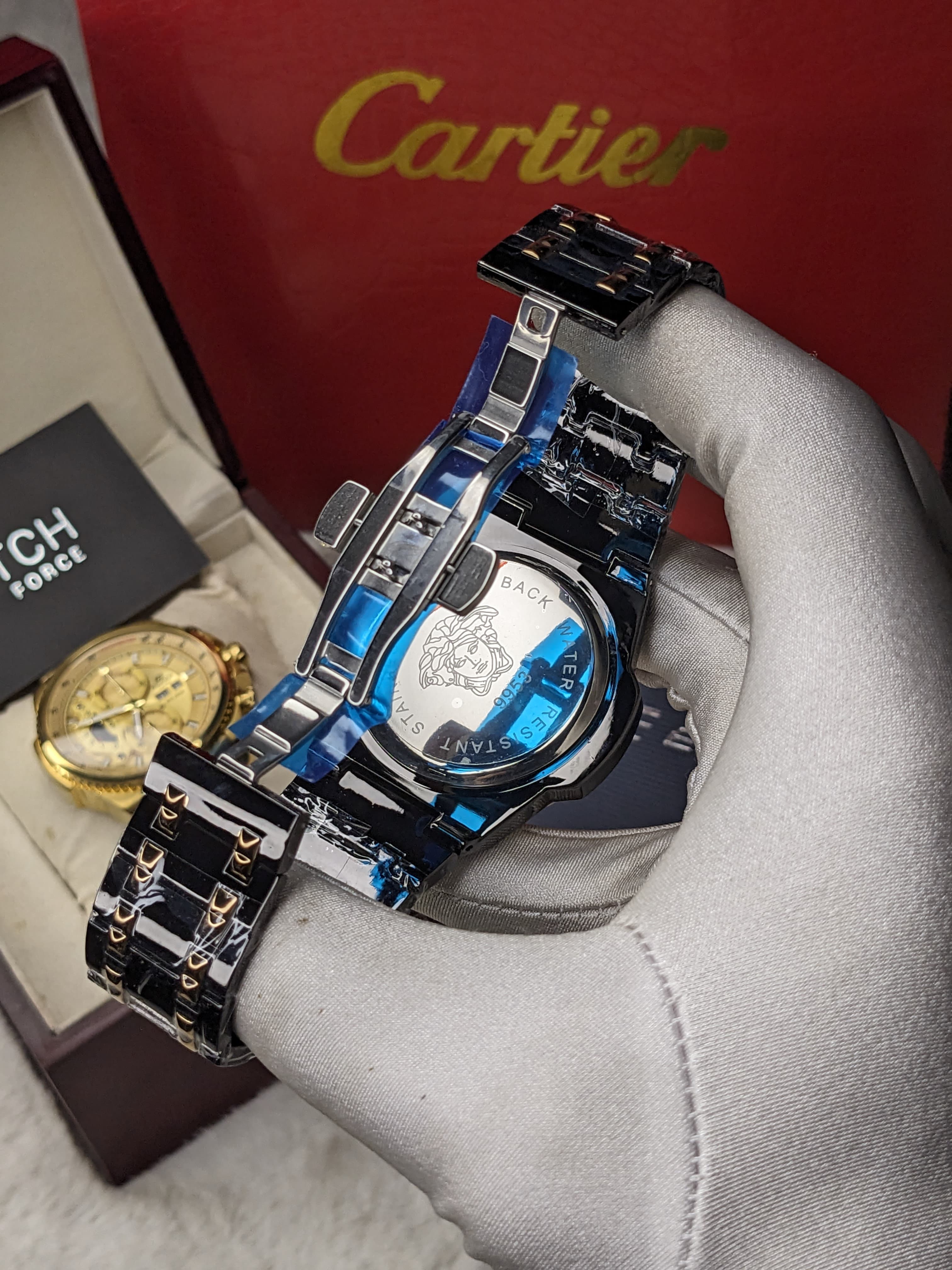 Versace Quartz Watch Black body White dial_img_3