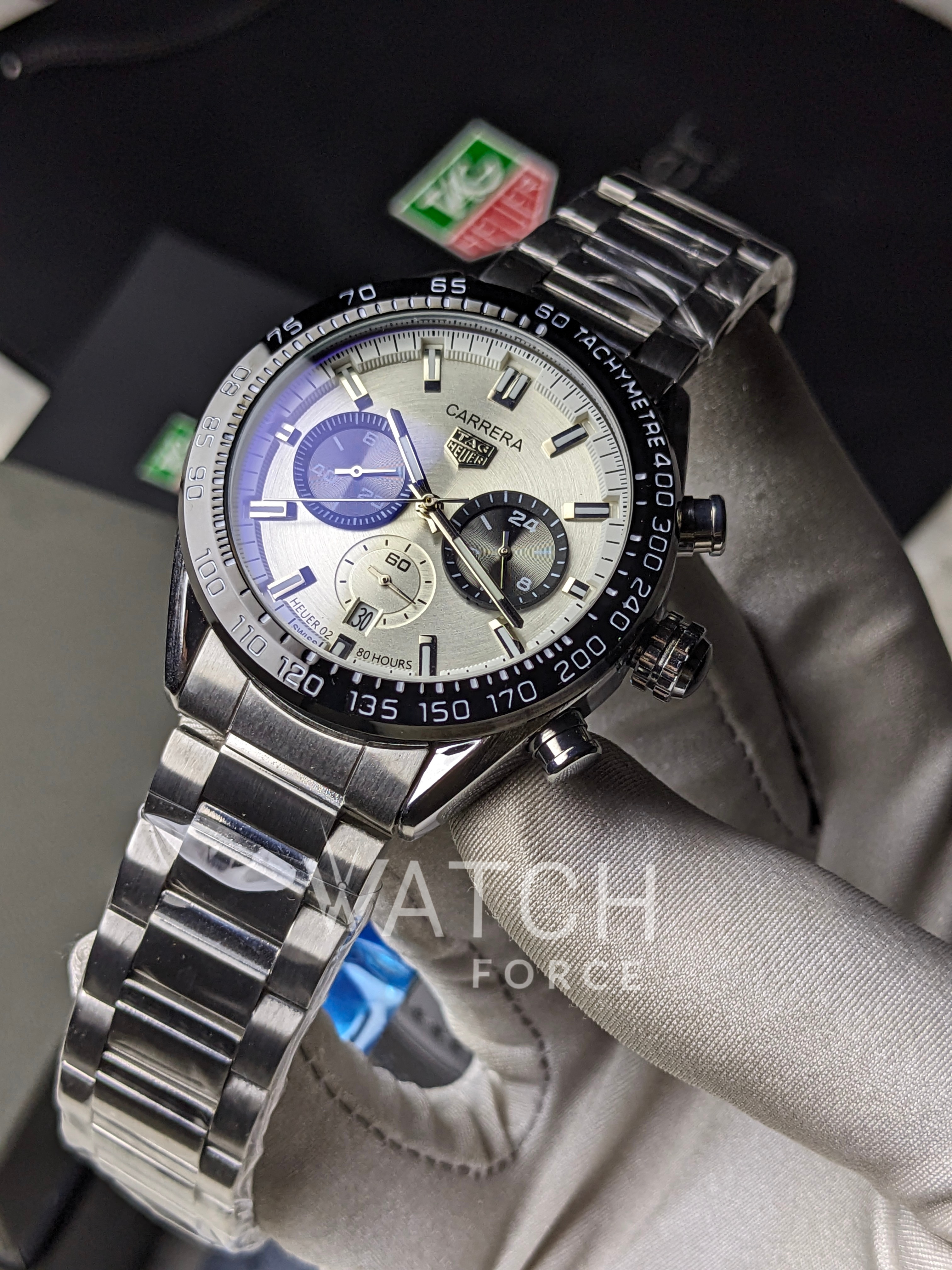 Tag Heuer Chronograph Watch Silver (with brandbox)_img_1