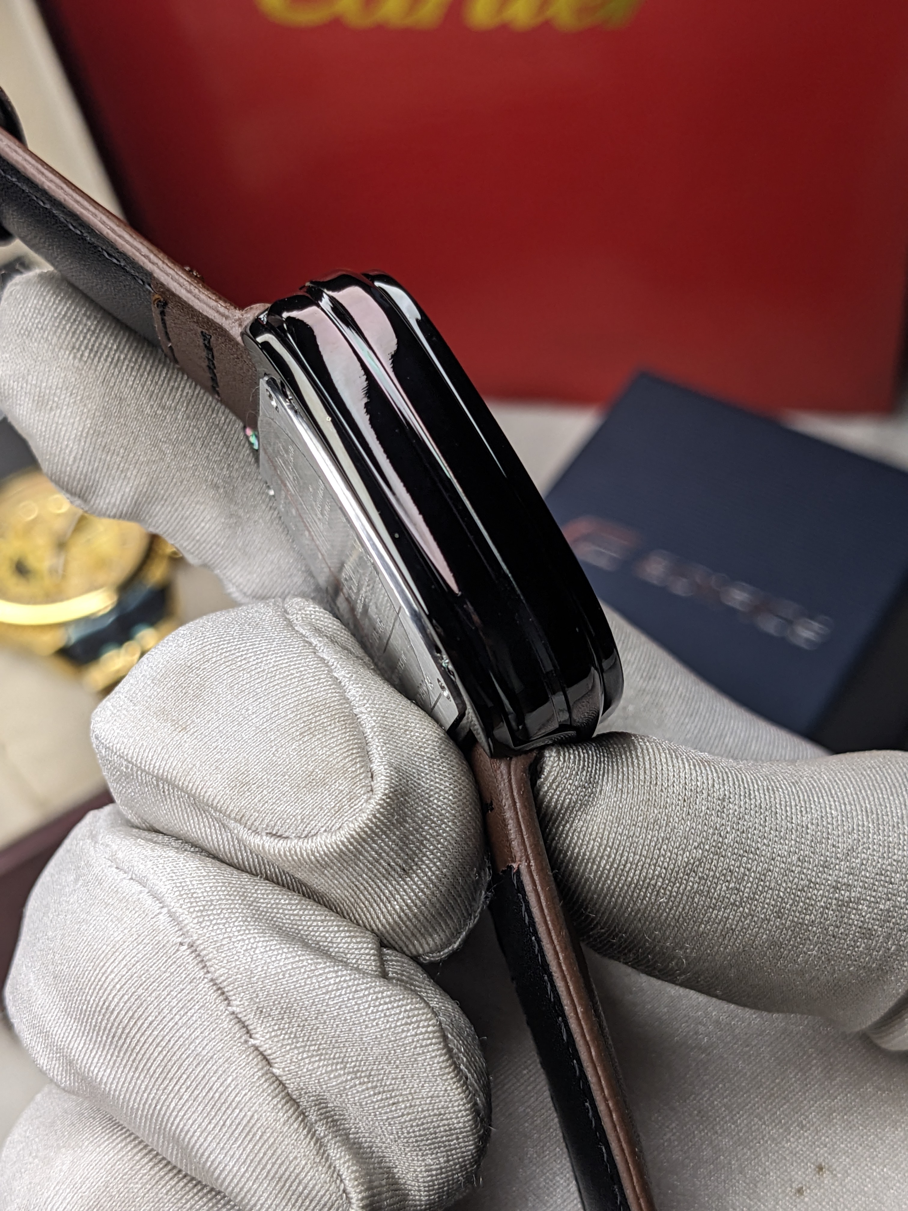 Seven Friday mechanical Watch Black Body Brown belt_img_2