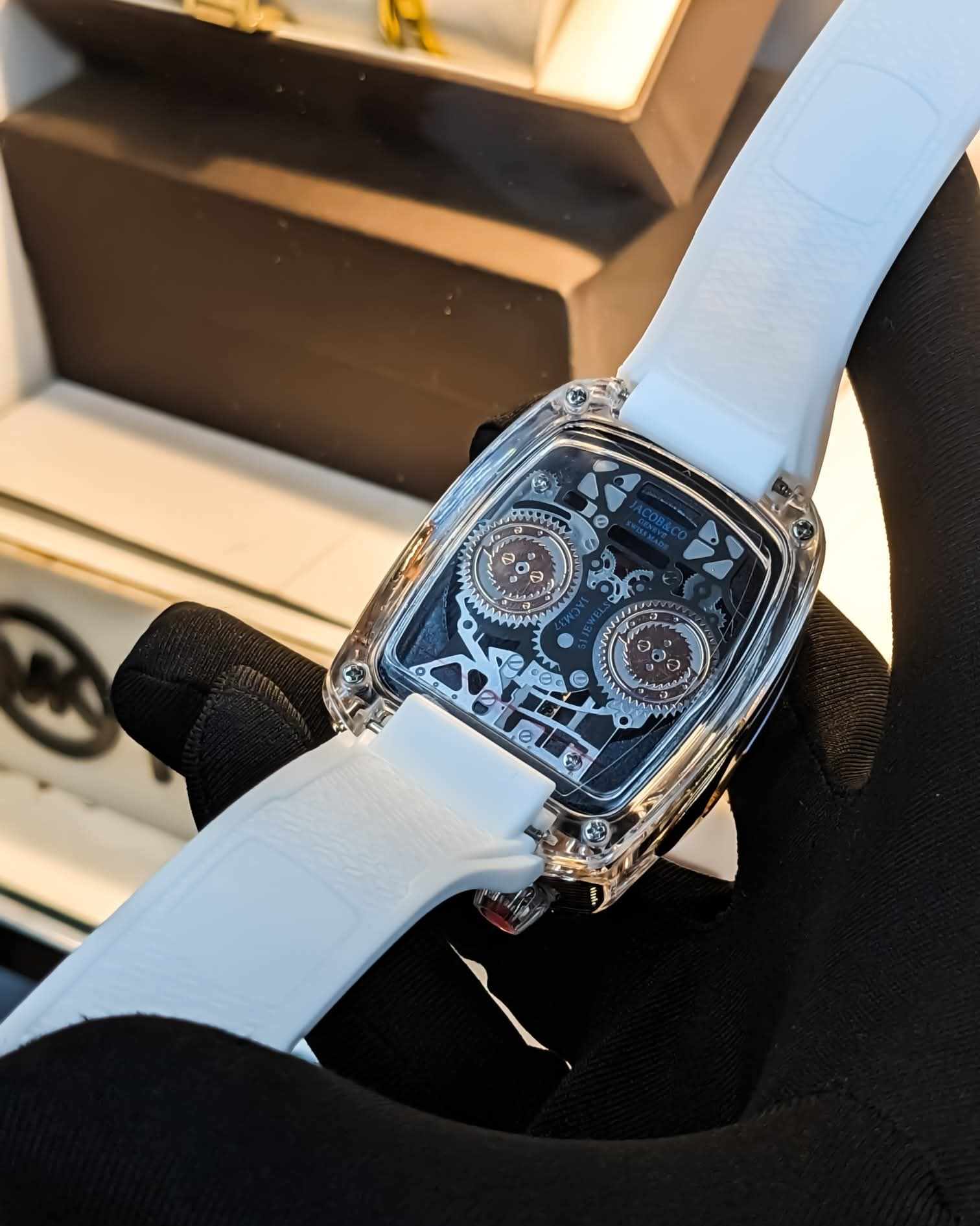 Jacob and Co Bugatti Chiron edition Transparent_img_4