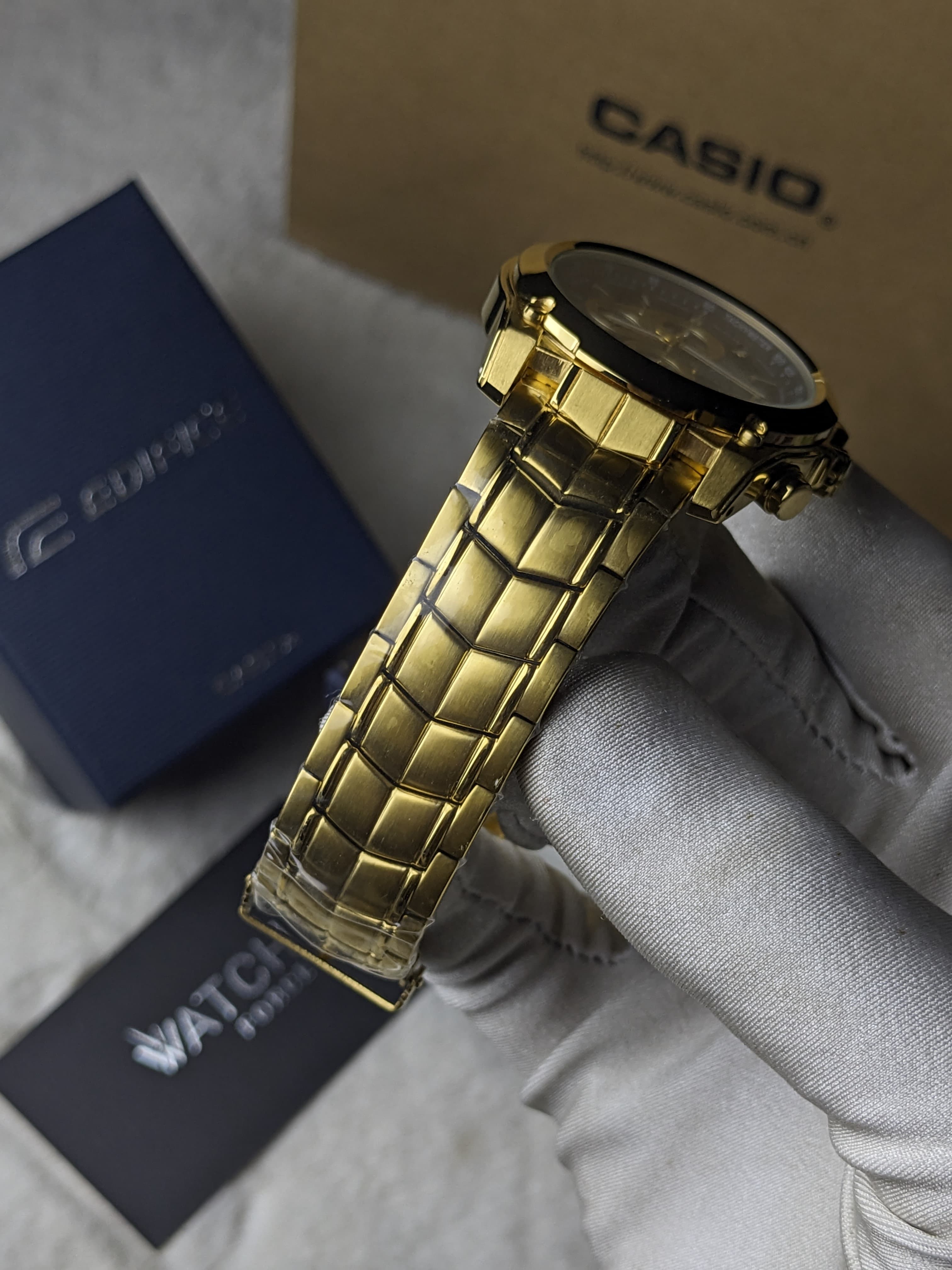 Casio Edifice EF 524SG Golden Chronograph Watch_img_3