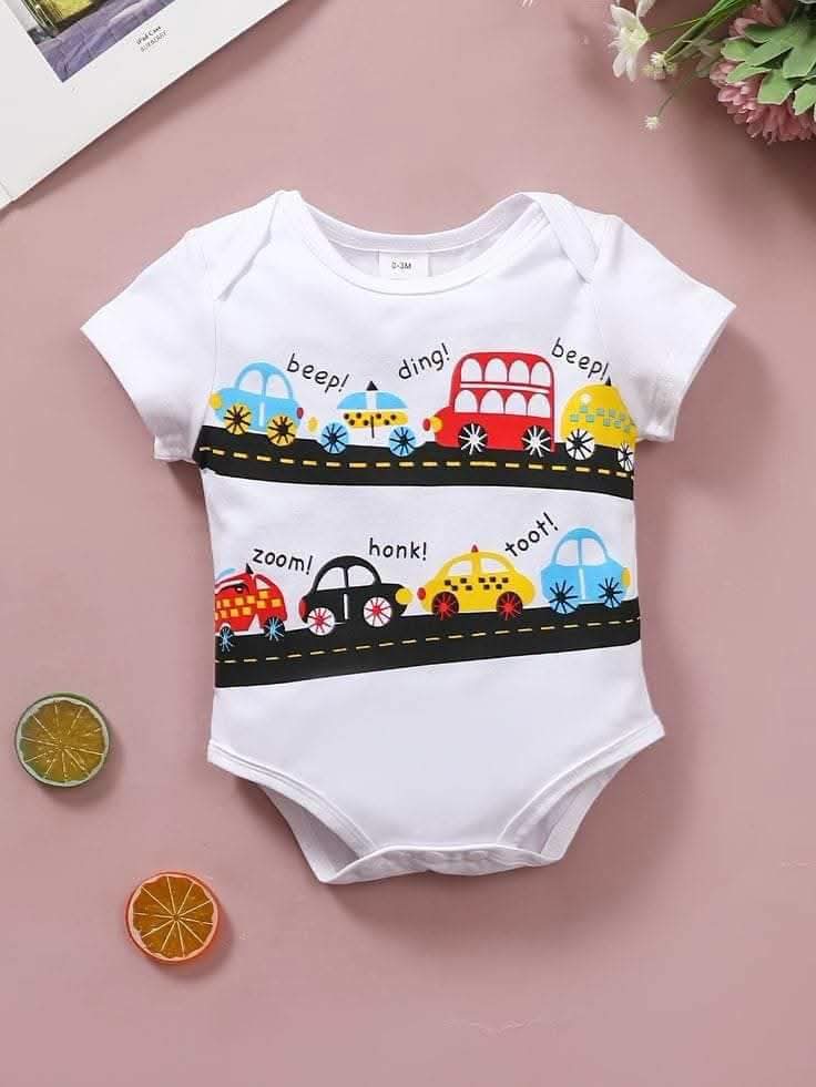 Beep Car Romper for Baby