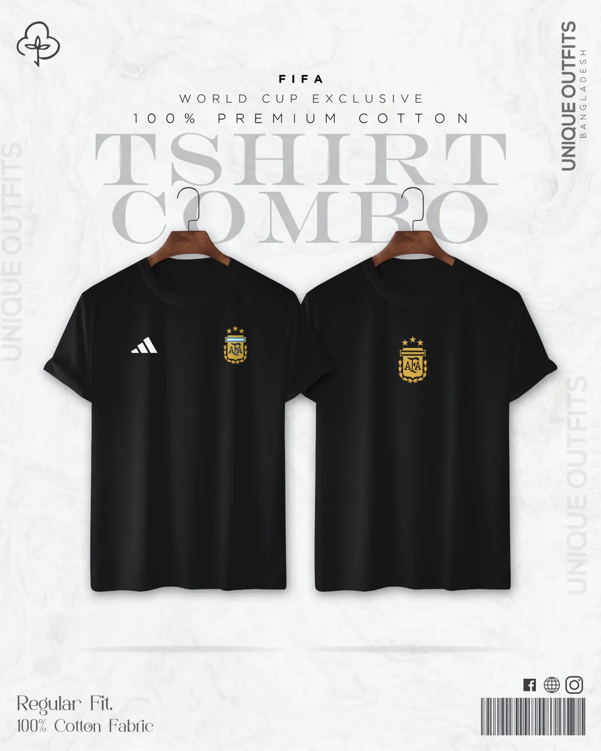 WC21 Premium Argentina Combo Tshirt