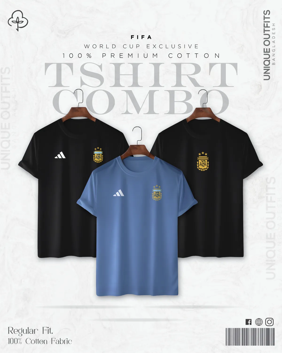 WC31 Premium Combo Worldcup Tshirt
