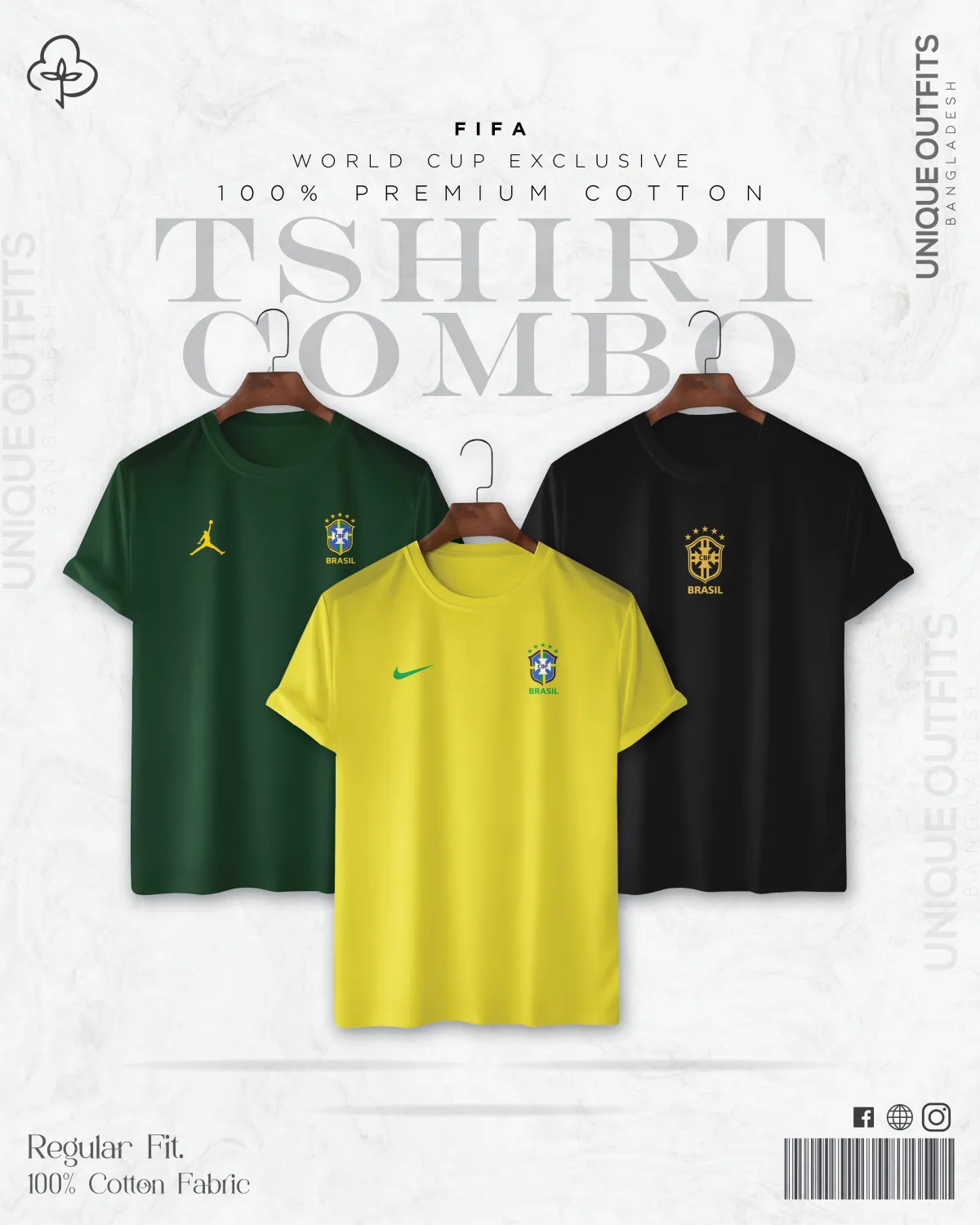 WC33 Premium Combo Worldcup Tshirt