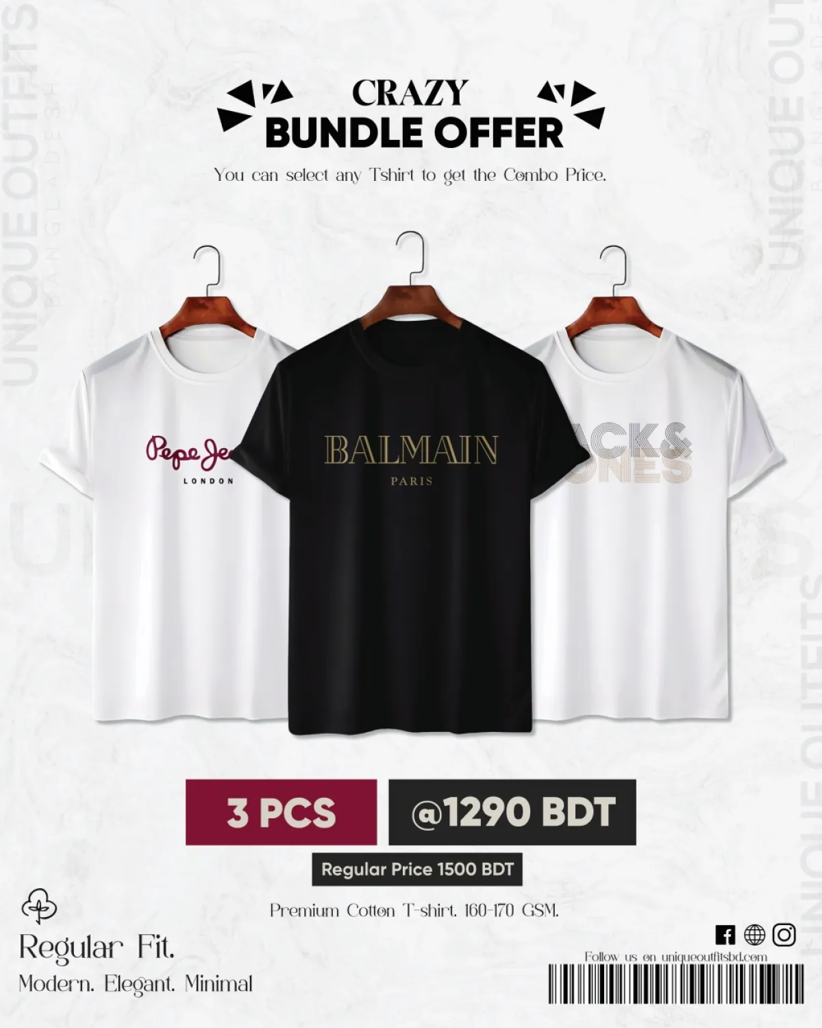 BR34 Luxury Brand Combo T-shirt