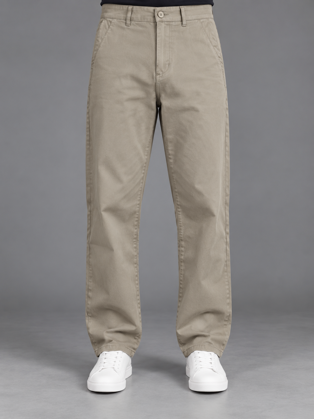 CP01 Premium Regular Straight Fit Chino (Beige)_img_0