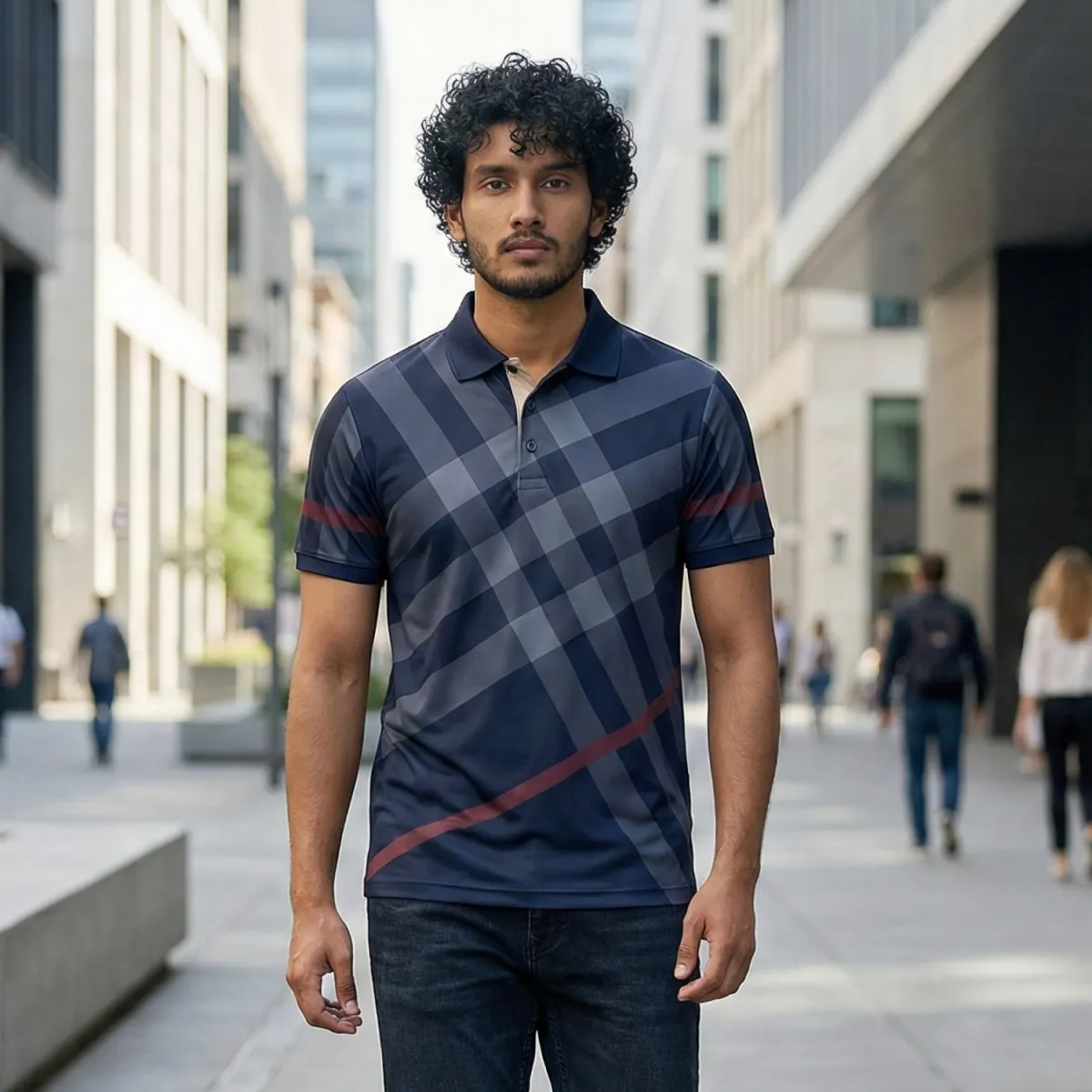 PL04 China P.P Sublimation Premium Polo T-Shirt