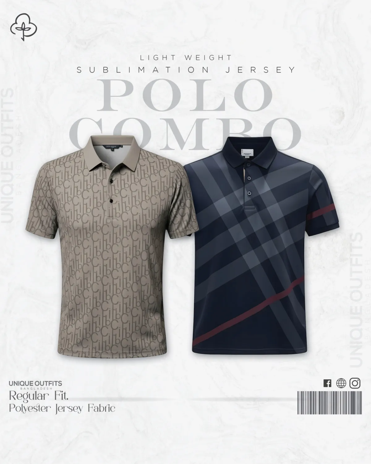 PL26 China P.P Sublimation Premium Polo T-Shirt
