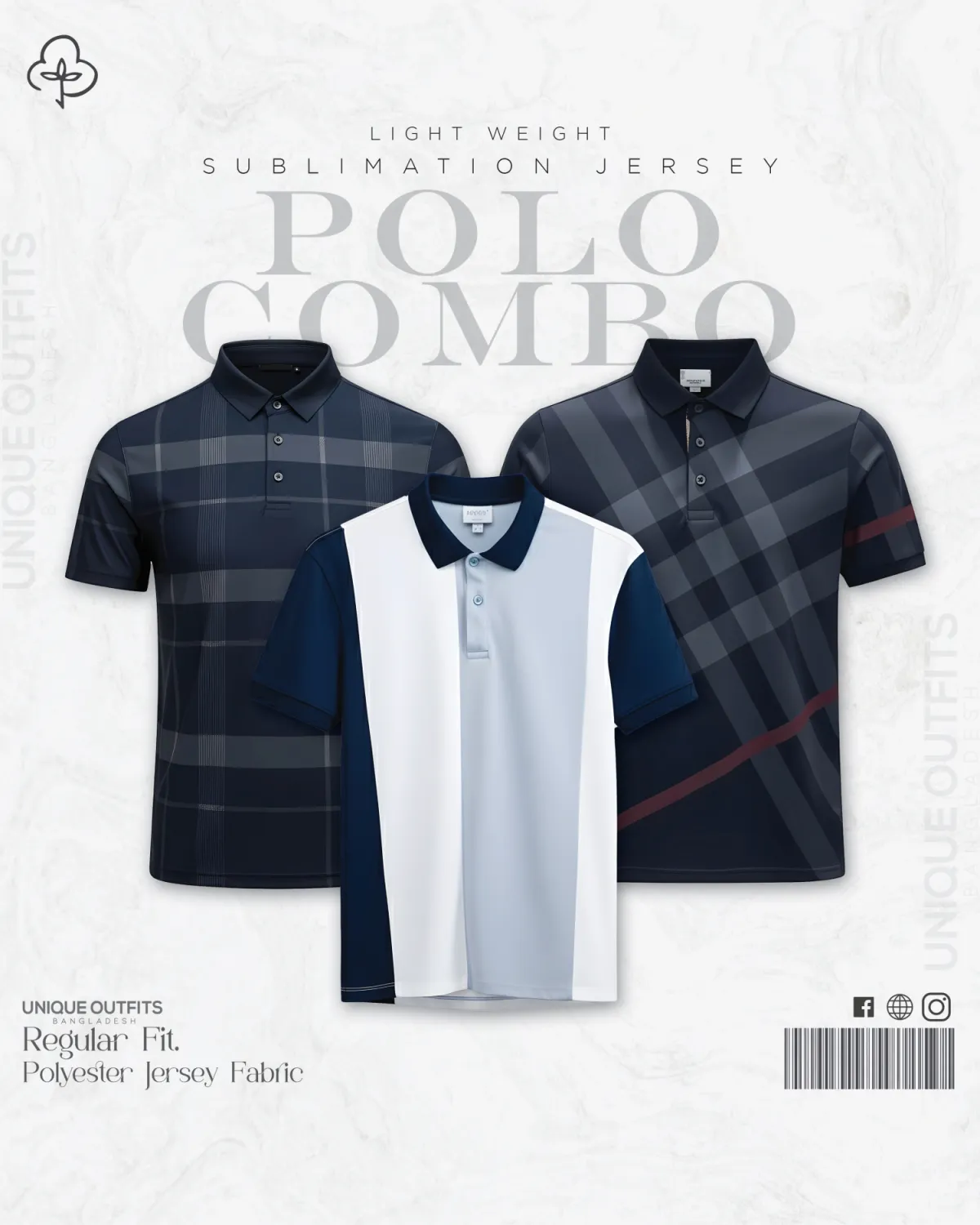 PL31 China P.P Sublimation Premium Polo T-Shirt