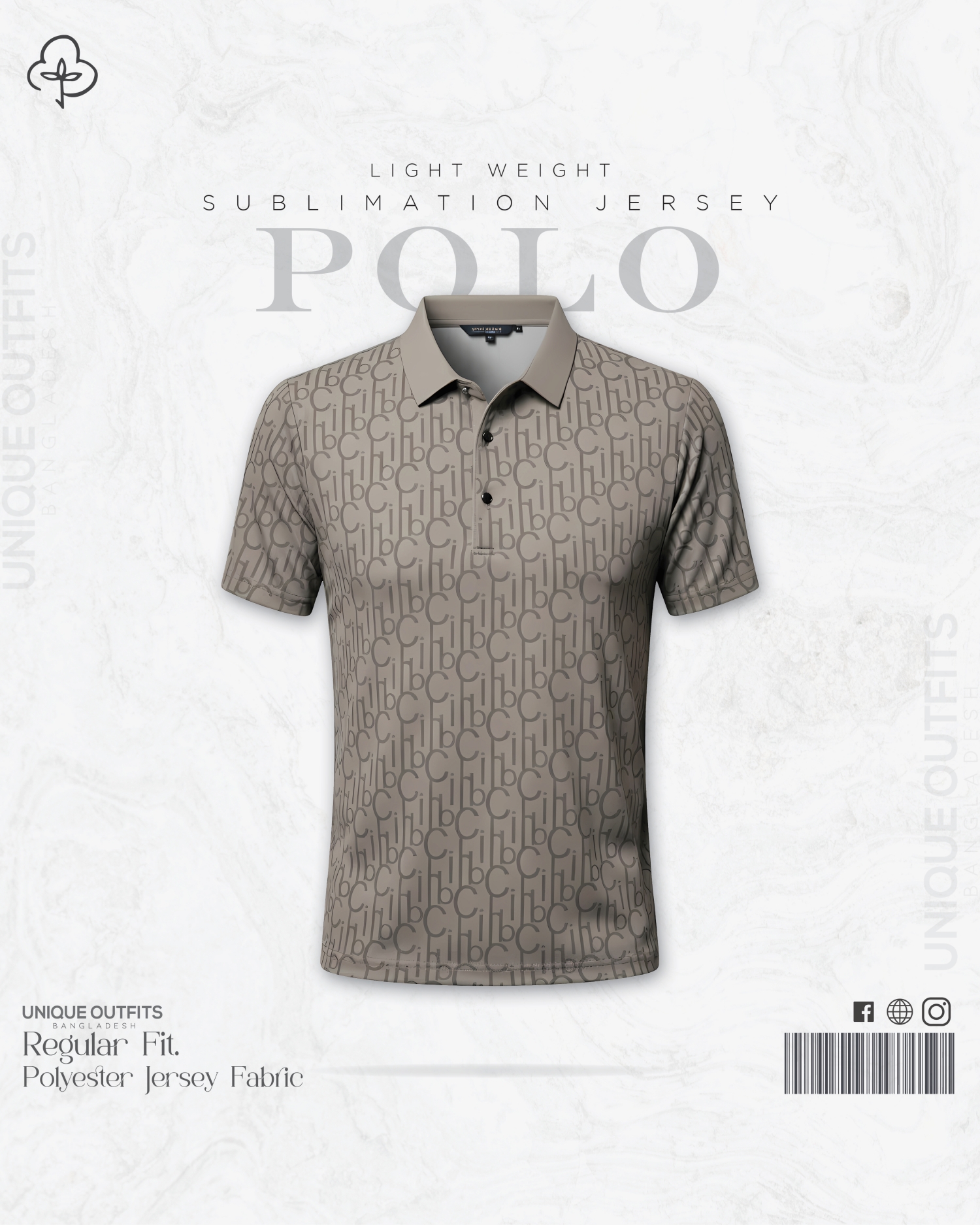 PL33 China P.P Sublimation Premium Polo T-Shirt_img_3