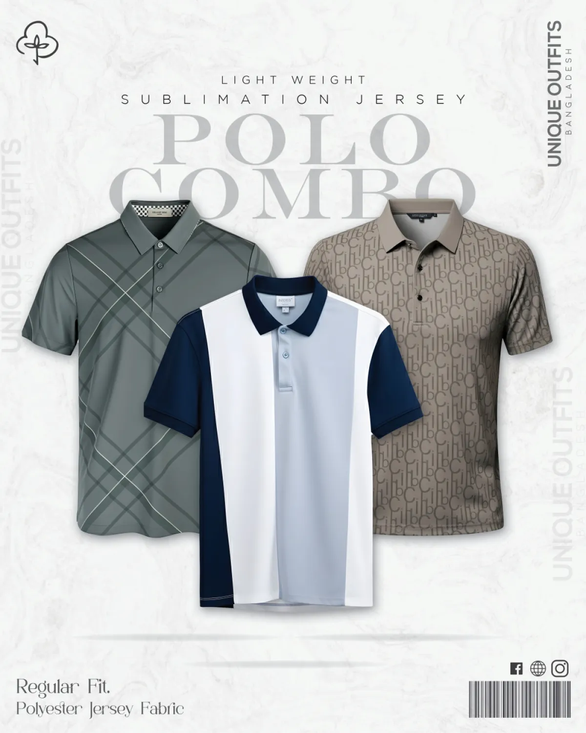 PL36 China P.P Sublimation Premium Polo T-Shirt