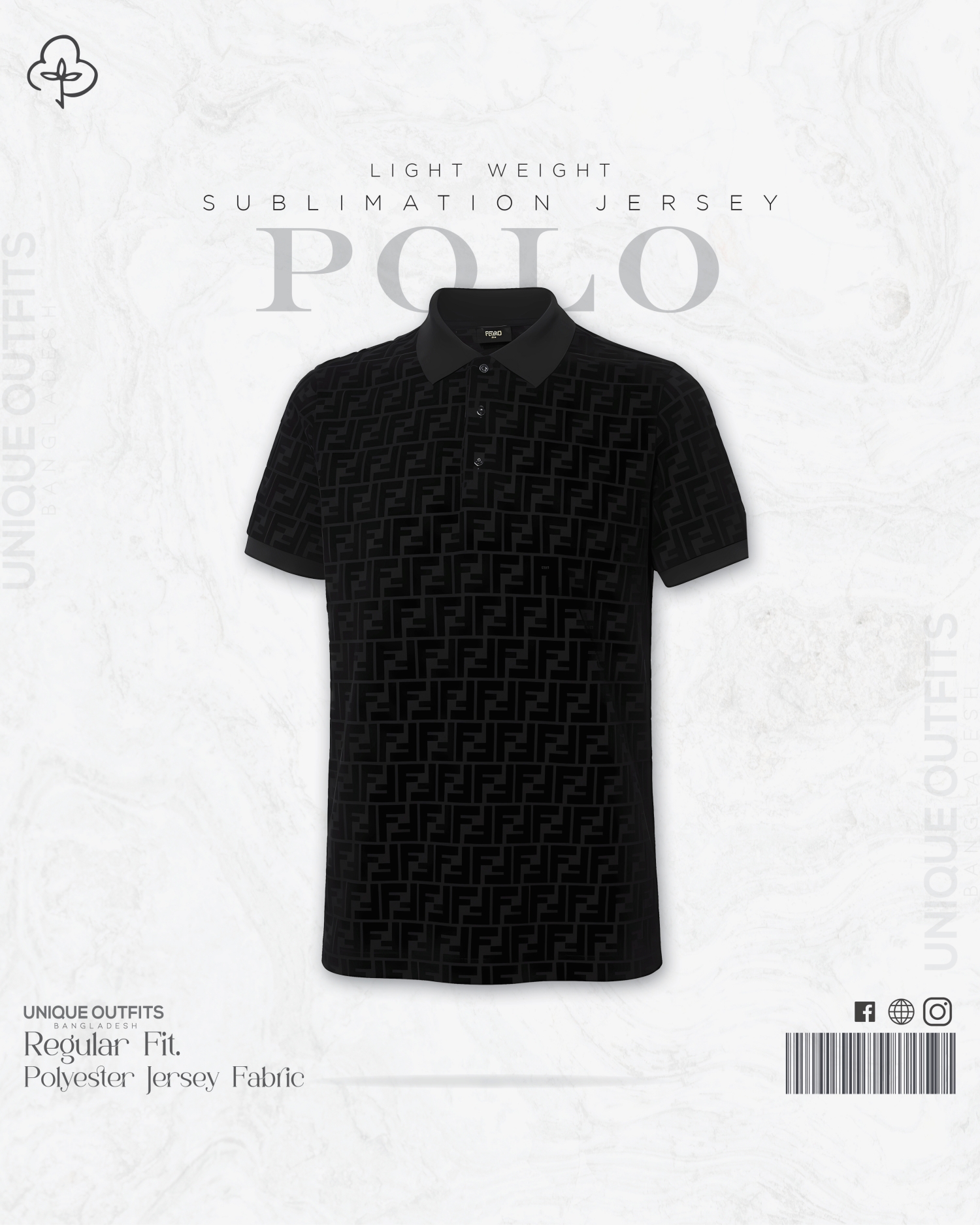 PL23 China P.P Sublimation Premium Polo T-Shirt_img_2