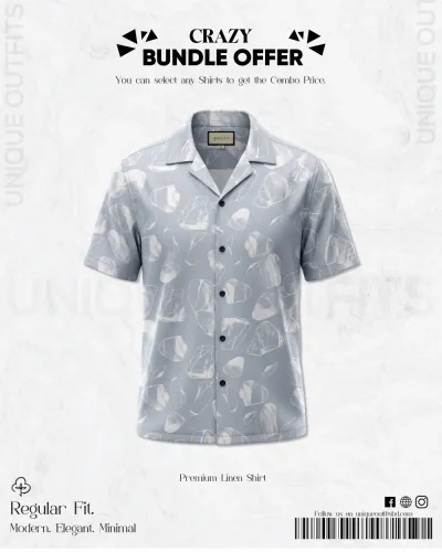 PSH1 Men's Premium China Printed Casual Shirt_img_0