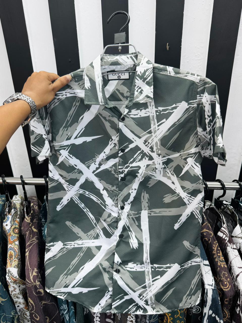 PSH11 Men's Premium China Printed Casual Shirt_img_1