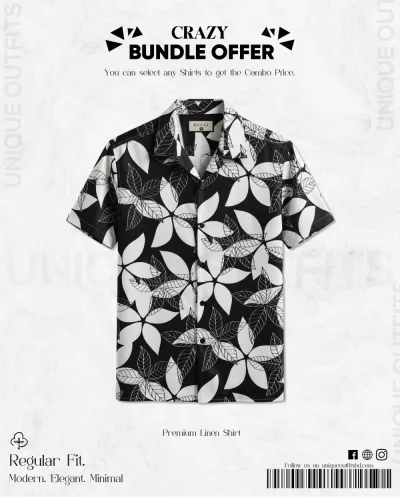PSH12 Men's Premium China  Printed Casual Shirt_img_0