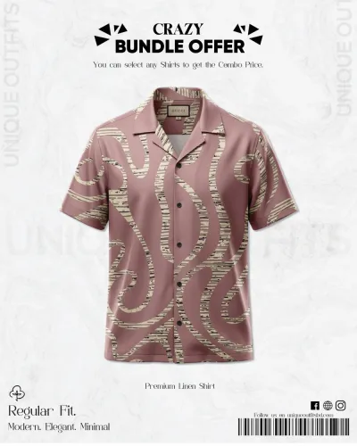 PSH13 Men's Premium China  Printed Casual Shirt_img_0