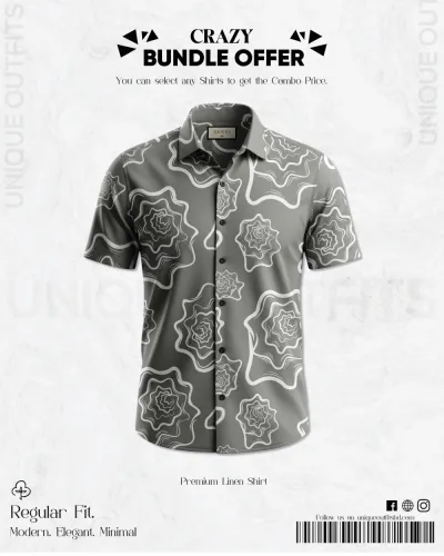 PSH3 Men's Premium China  Printed Casual Shirt_img_0