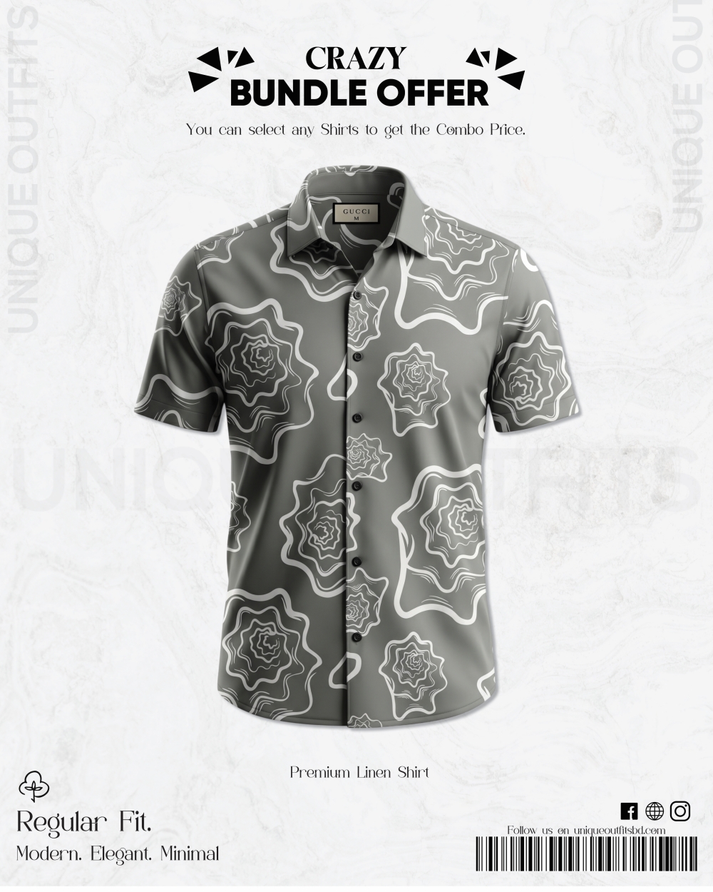 PSH3 Men's Premium China Printed Casual Shirt_img_0