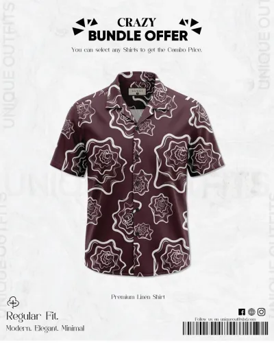 PSH4 Men's Premium China  Printed Casual Shirt_img_0