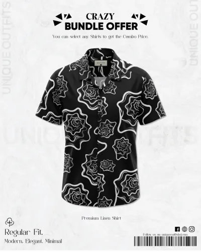 PSH5 Men's Premium China  Printed Casual Shirt_img_0