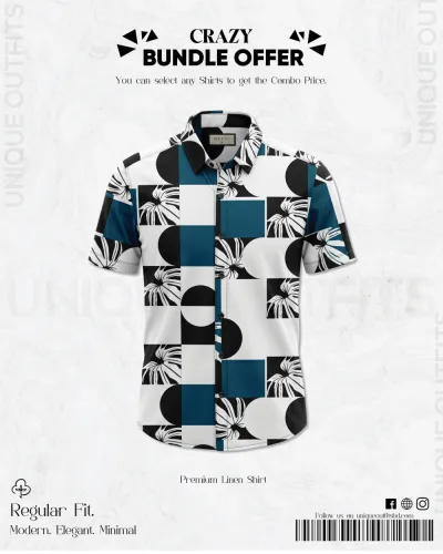PSH6 Men's Premium China  Printed Casual Shirt_img_0
