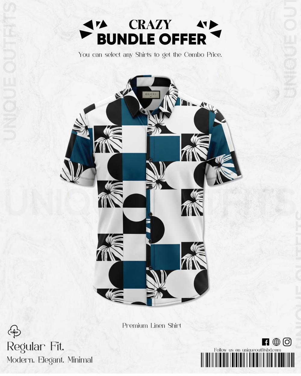 PSH6 Men's Premium China Printed Casual Shirt_img_0