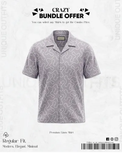 PSH8 Men's Premium China  Printed Casual Shirt_img_0