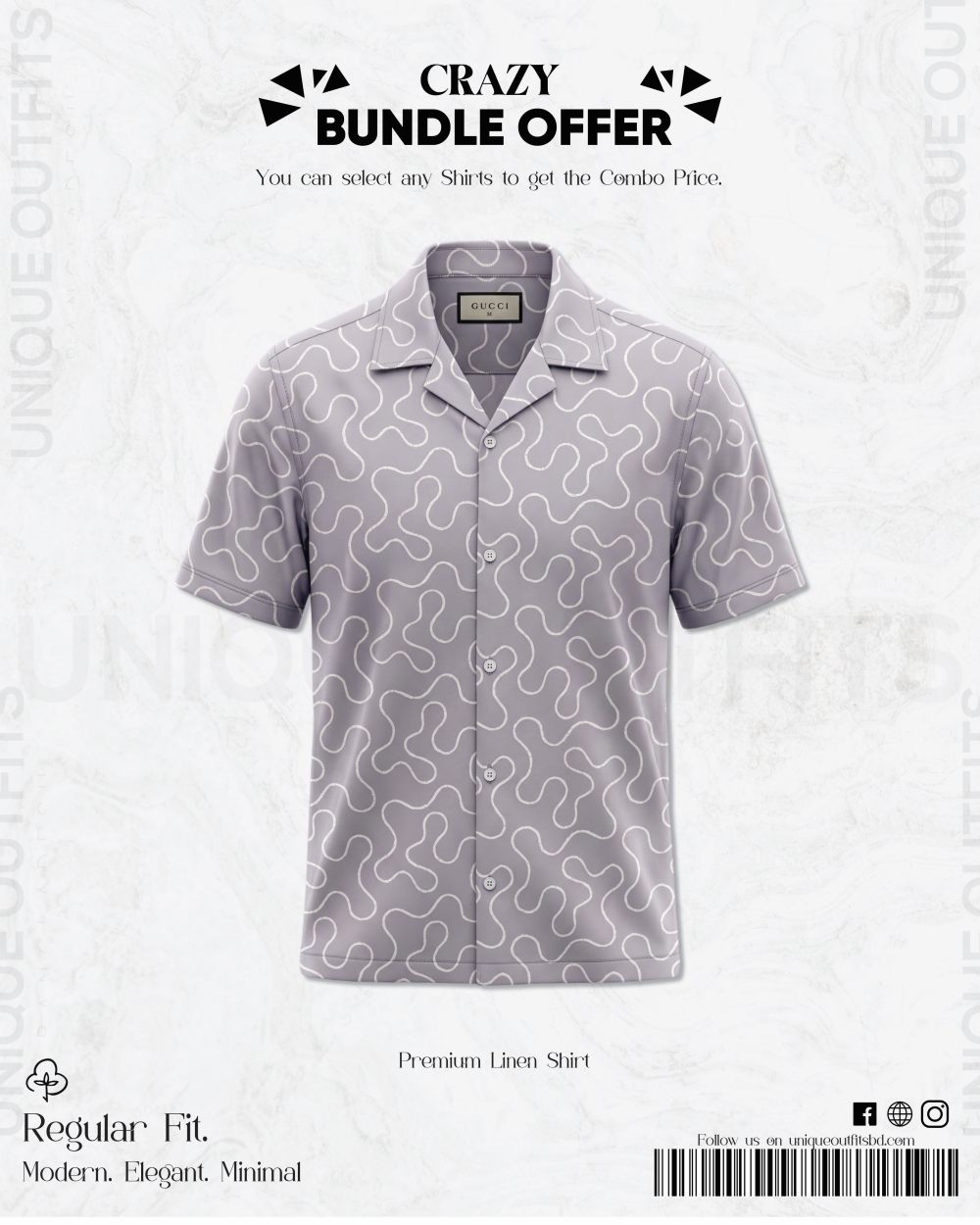 PSH8 Men's Premium China Printed Casual Shirt_img_0