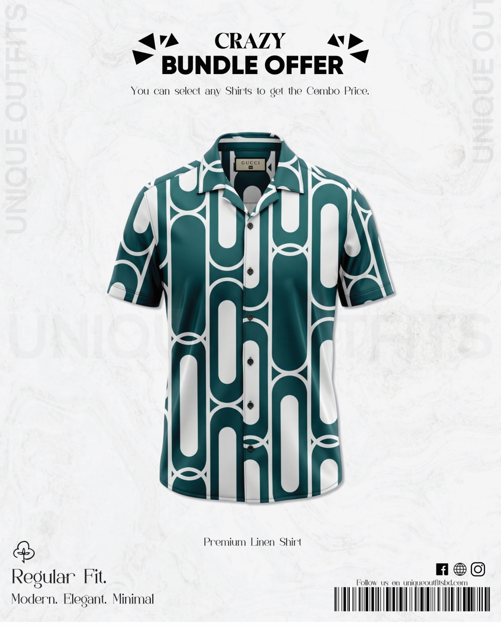 PSH9 Men's Premium China Printed Casual Shirt_img_0