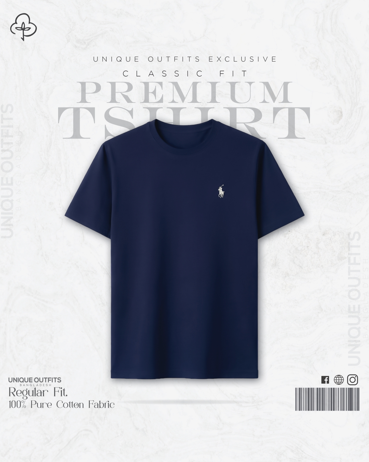 EB41 Classic Fit RL Embroidery Tshirt Combo_img_3