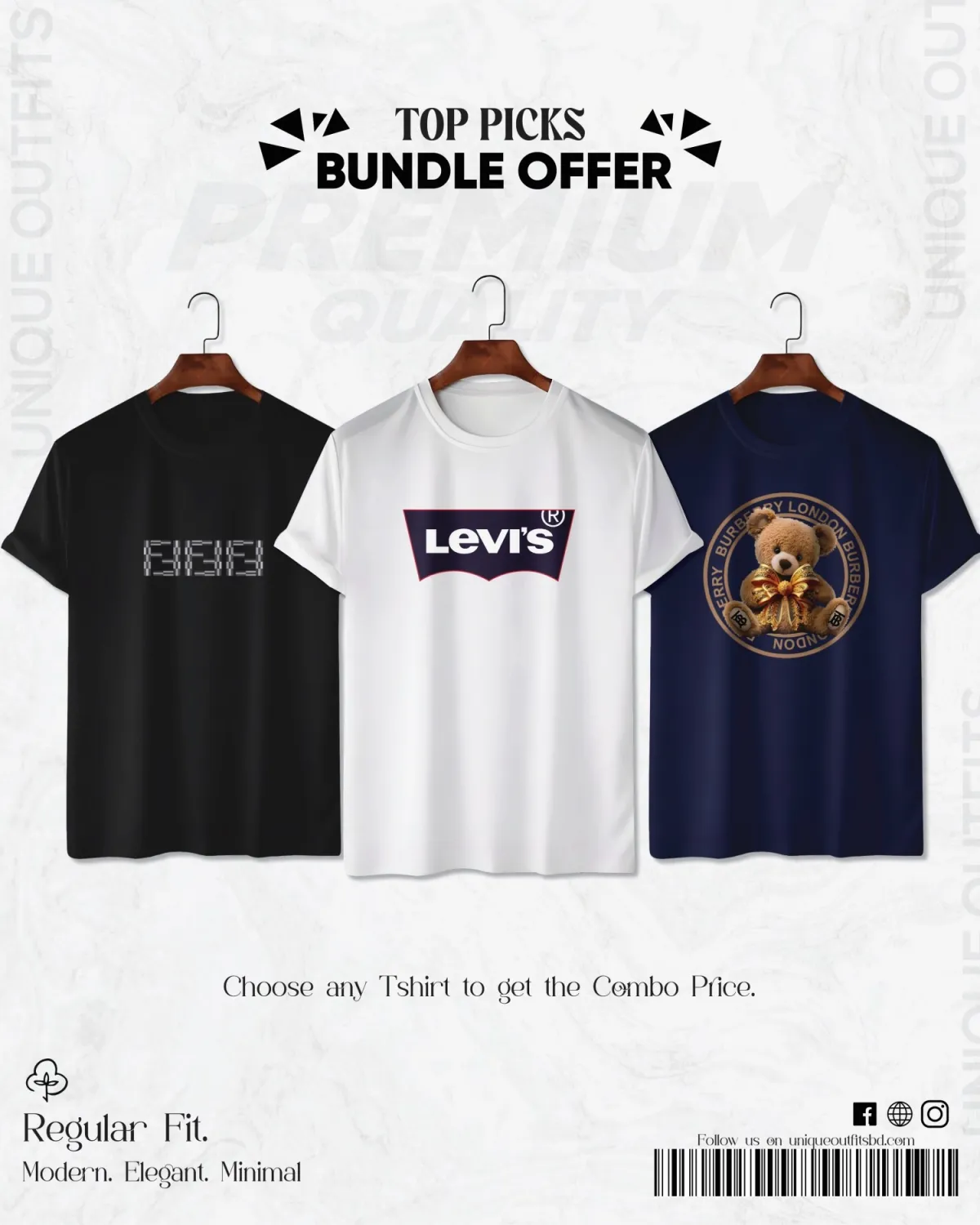 TP33 Handpicked Top Brand T-shirt Bundle