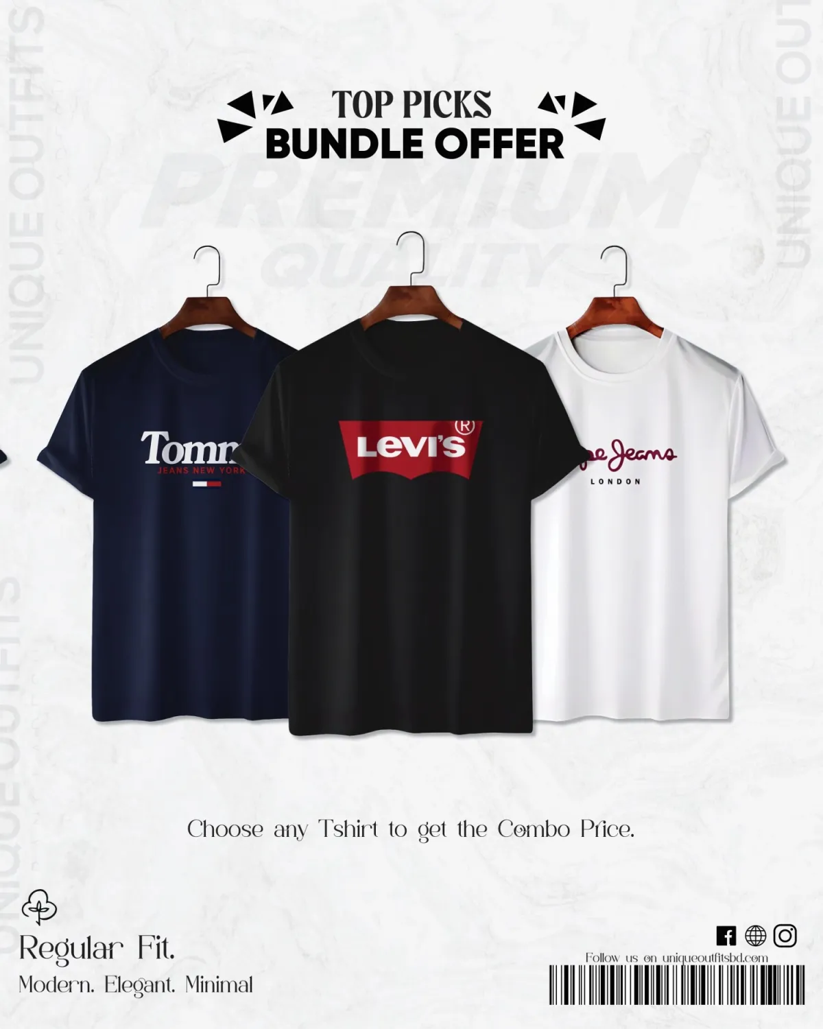 TP34 Handpicked Top Brand T-shirt Bundle