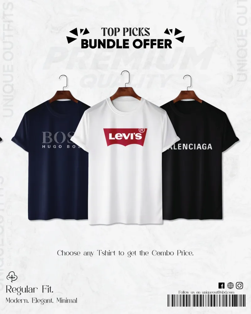 TP34 Handpicked Top Brand T-shirt Bundle
