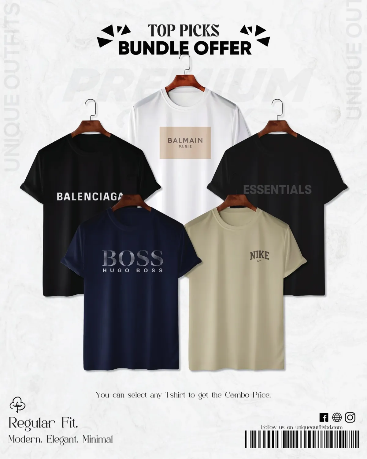 TP51 Handpicked Top Brand T-shirt Bundle
