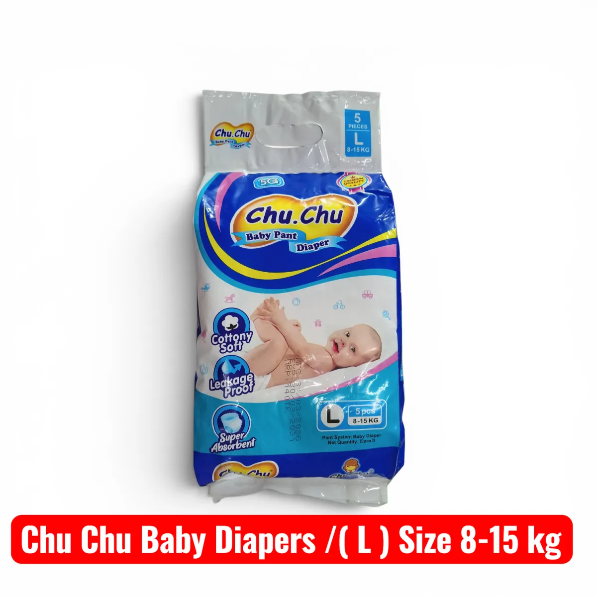 Chu Chu baby Diaper pant system /L Size-5p/8-15kg